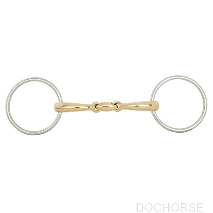 BR Double Jointed Loose Ring Snaffle Soft Contact 16MM Ø 70MM 13,5CM TEST VERSION 