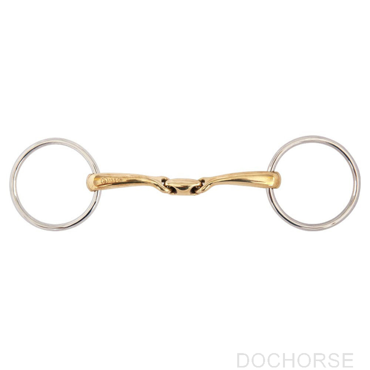 BR Double Jointed Loose Ring Snaffle Soft Contact 14MM 12,5CM TEST VERSION