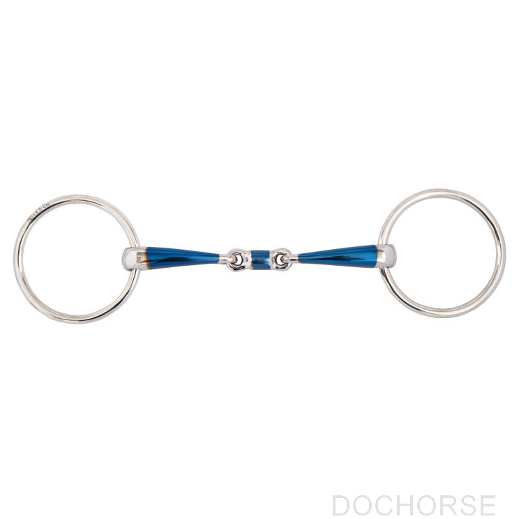 BR Double Jointed Loose Ring Snaffle Sweet Iron 14MM 13,5CM TEST VERSION 