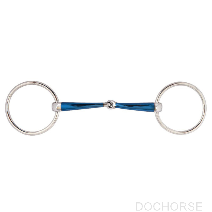 BR Single Jointed Loose Ring Snaffle Sweet Iron Magic System 14MM 12,5CM TEST VERSION