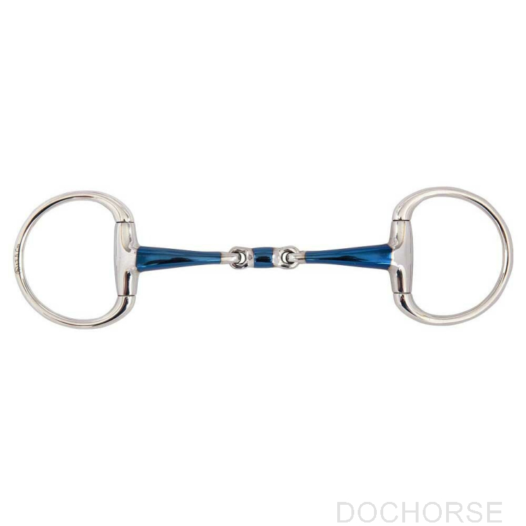 BR Double Jointed Eggbutt Snaffle Sweet Iron Magic System 14MM 12,5CM TEST VERSION