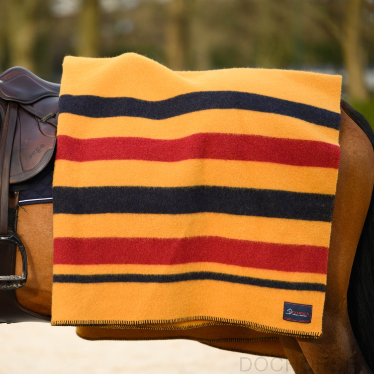 Golden Stripe Wool Rug