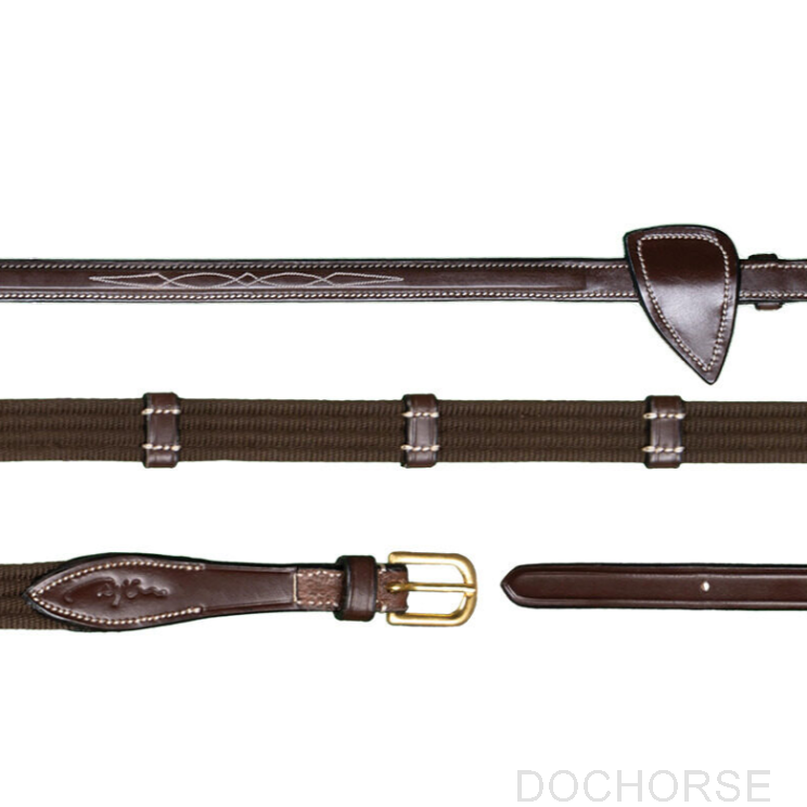 Dyon Web Reins With Leather Loops