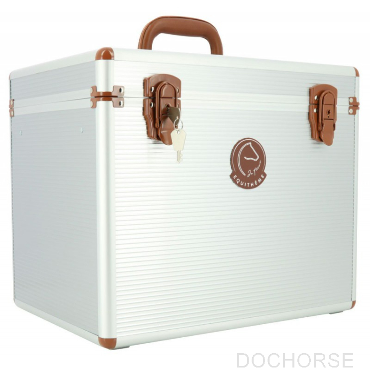 Je t'aime EQUITHÈME Grooming box silver front