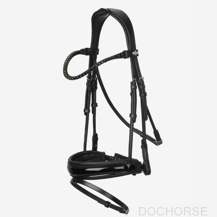 LeMieux Kudos Patent Dressage Bridle Black Full 