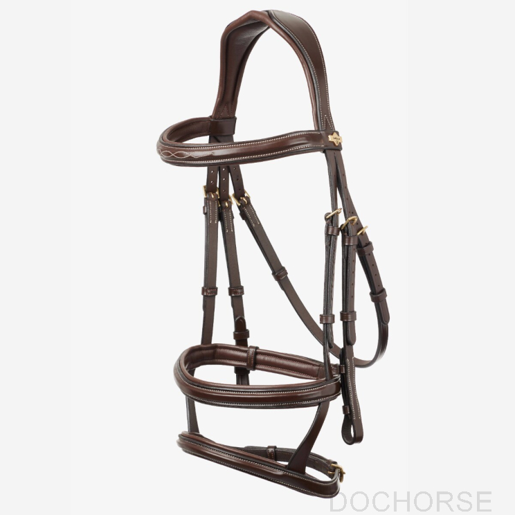 LeMieux Kudos Double Noseband Bridle Havana