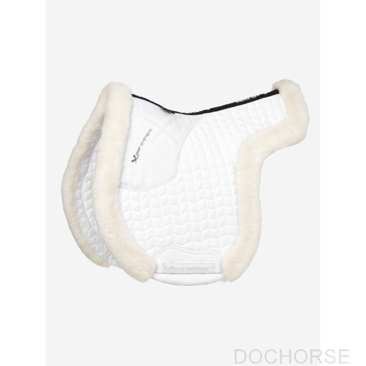 LeMieux Merino+ Hunter Saddle Pad  White
