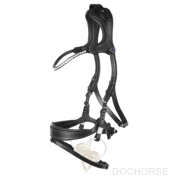 Stübben Snaffle Bridle Freedom II Magic Tack with Slide&Lock Black