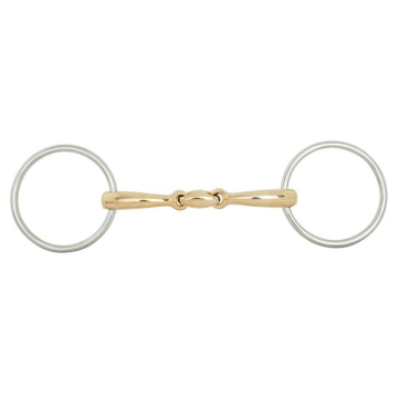BR Double Jointed Loose Ring Snaffle Soft Contact 16MM Ø 70MM 13,5CM TEST VERSION 