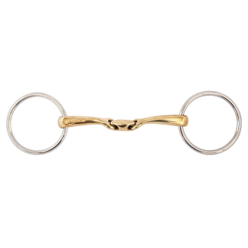 BR Double Jointed Loose Ring Snaffle Soft Contact 14MM 12,5CM TEST VERSION