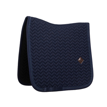 Saddle pad metal chain dressage navy