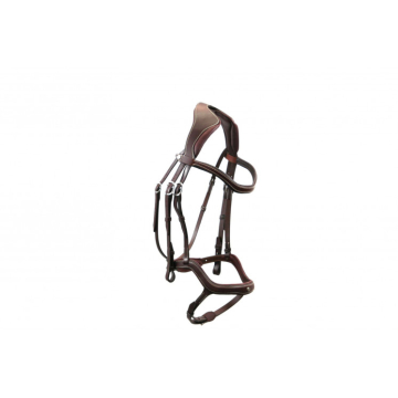 Antares Bridle 'Precision' Y Noseband-brown-Cob